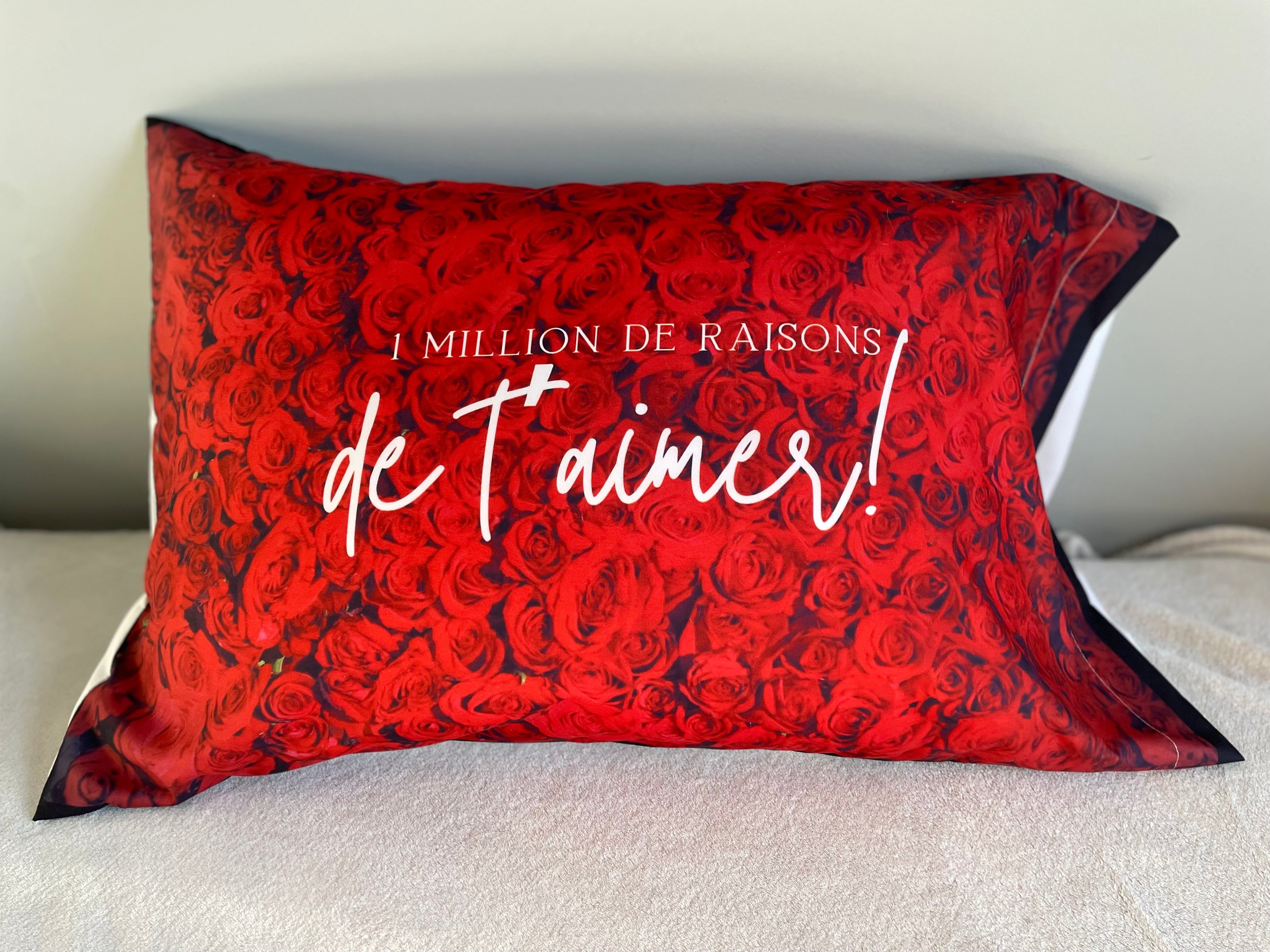 Maison Mixy - taie d'oreiller décorative 1 million de raisons de t'aimer